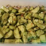 sweet basil cucumber salad