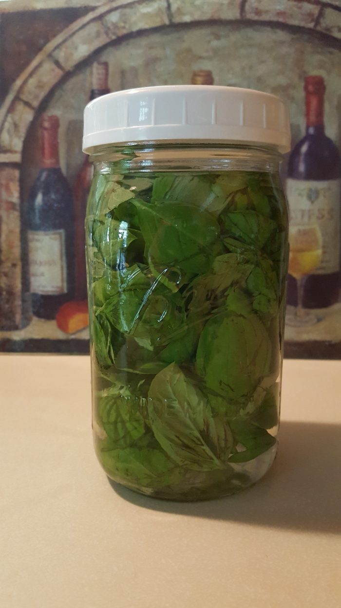 Sweet basil vinegar