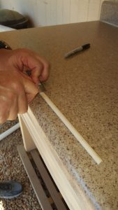 cut a dowel rod