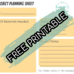 project planner sheet
