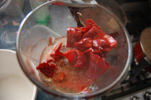 carne con chile boiled meat