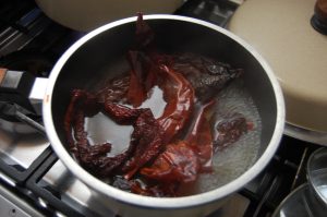 pepper simmering