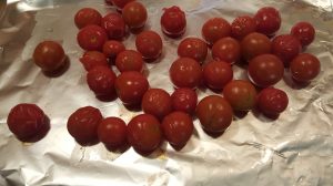 easy way to peel cherry tomatoes