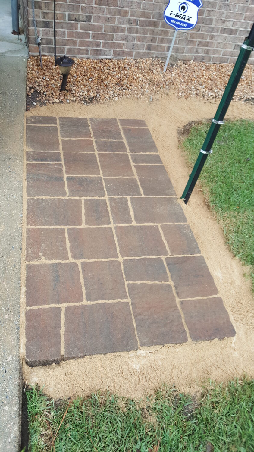 grill zone with patio pavers