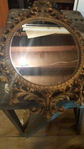 how to refinish a vintage mirror