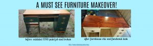 upcycling desk refinish