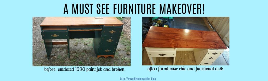 An Old Desk Transformed To Farmhouse Decor