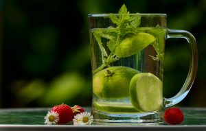 lime infused water