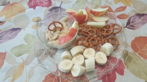 Peanut Butter Fruit and Pretzel Dip