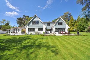 architecture clouds estate exterior