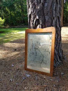 distressed mirror makeover