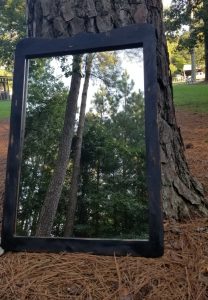 distressed mirror makeover