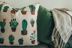 white green and brown throw pillow home