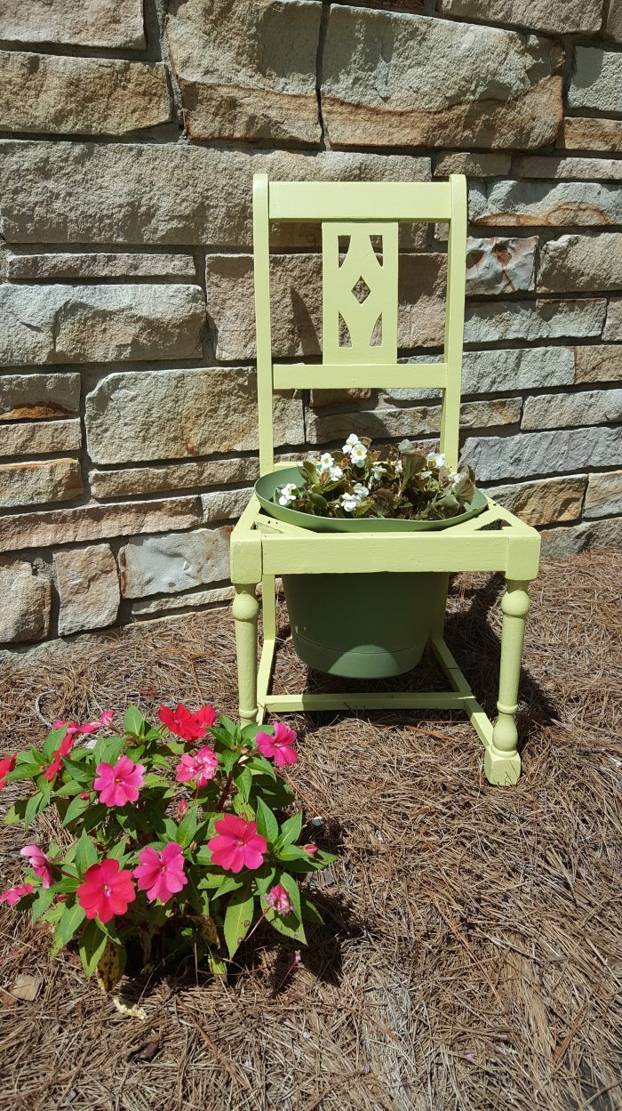 How To Upcycle A Broken Chair Into A Planter