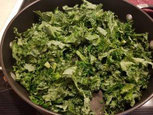 warm kale salad