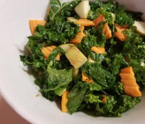 warm kale salad