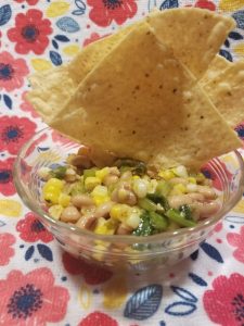 roasted corn black eyed pea salsa