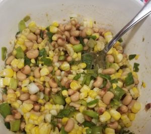 roasted corn black eyed pea salsa