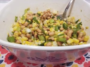 roasted corn black eyed pea salsa