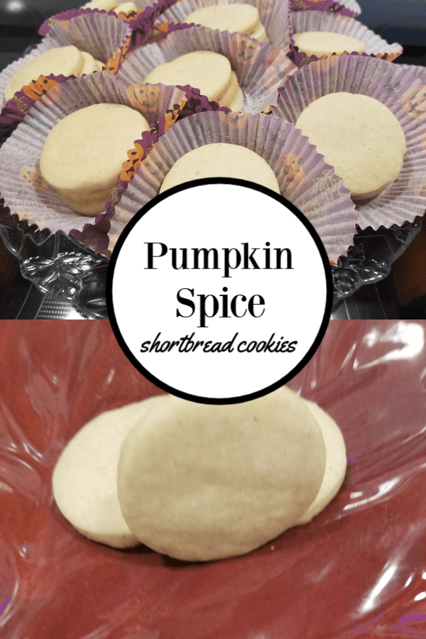 pumpkin pie spice shortbread cookies