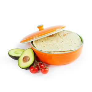 orange tortilla warmer