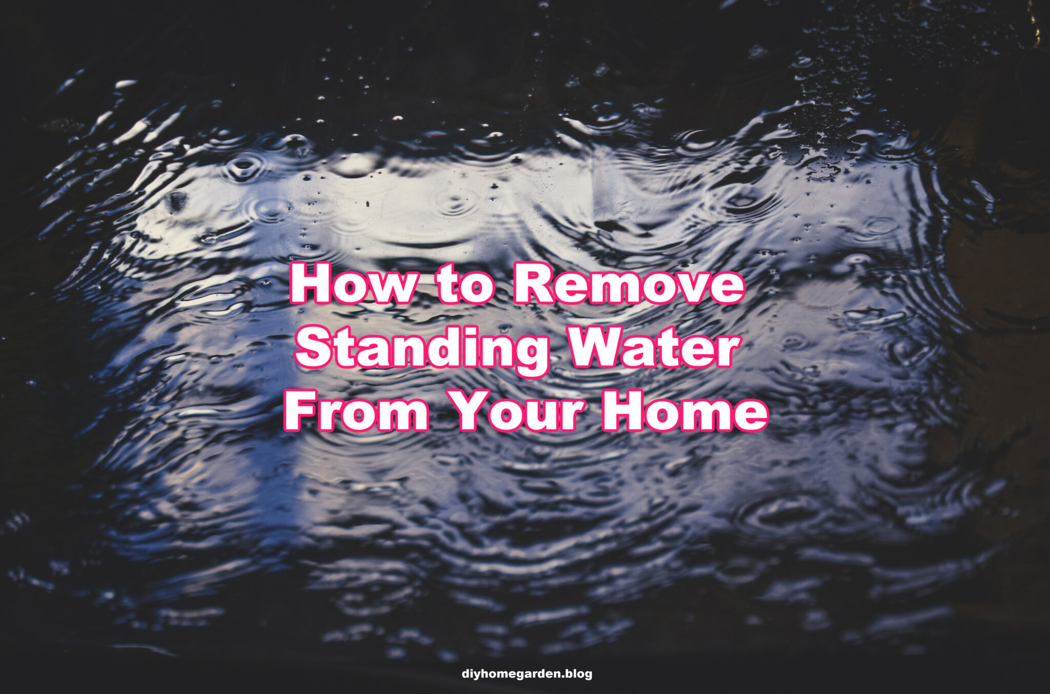 How to Remove Standing Water from Your Home