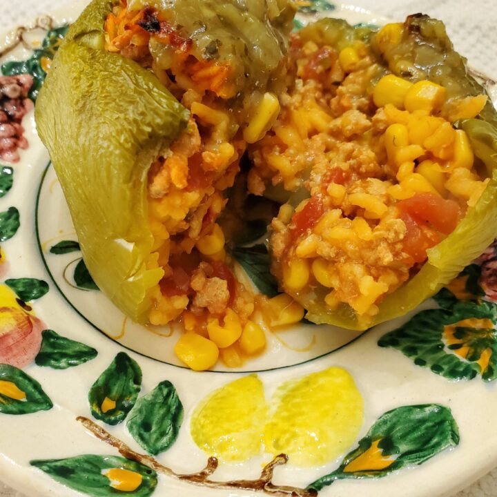 turkey taco stuffed pepper