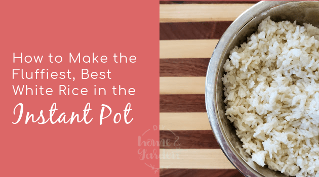 white rice in the instant pot