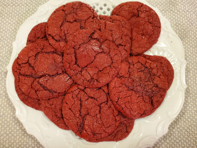 red velvet sugar cookies