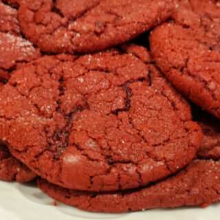 red velvet sugar cookies