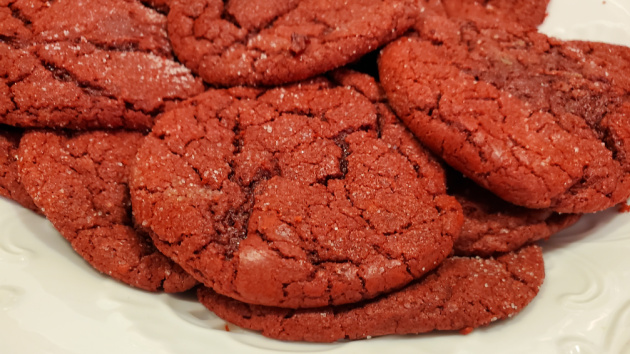 How to Bake Red Velvet Sugar Cookies (Easy to Make from a Cake Mix)