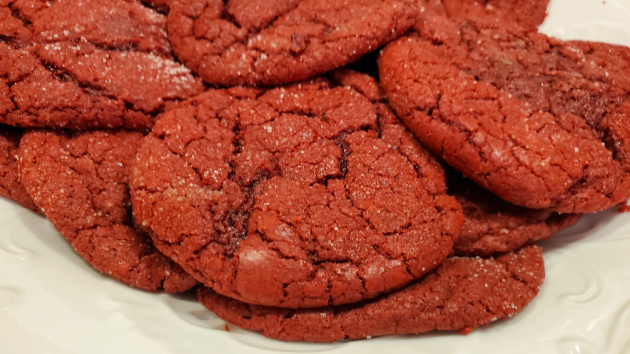 red velvet sugar cookies