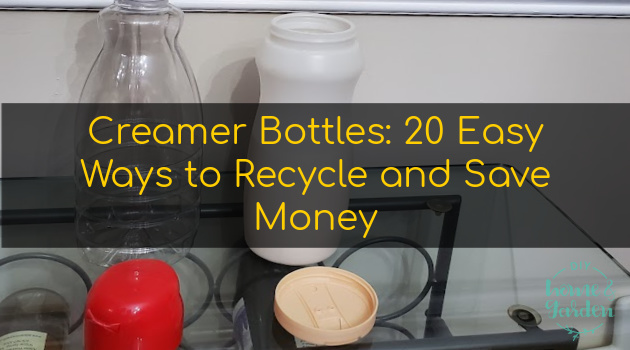 8 Empty Recycled Coffee Creamer Jars Crafts Storage 