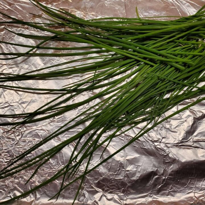 chives harvested