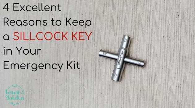 5 Excellent Reasons to Keep a Sillcock Key in Your Emergency Kit