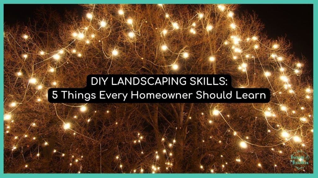 diy landscaping skills