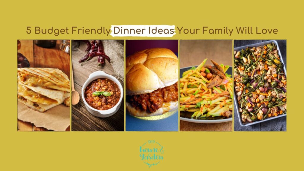 5 Budget Friendly Dinner Ideas Your Family Will Love