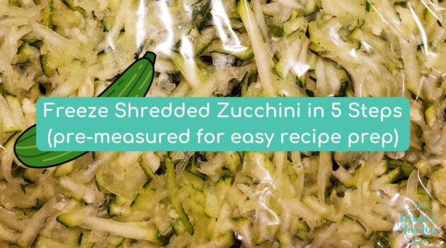 freeze shredded zucchini