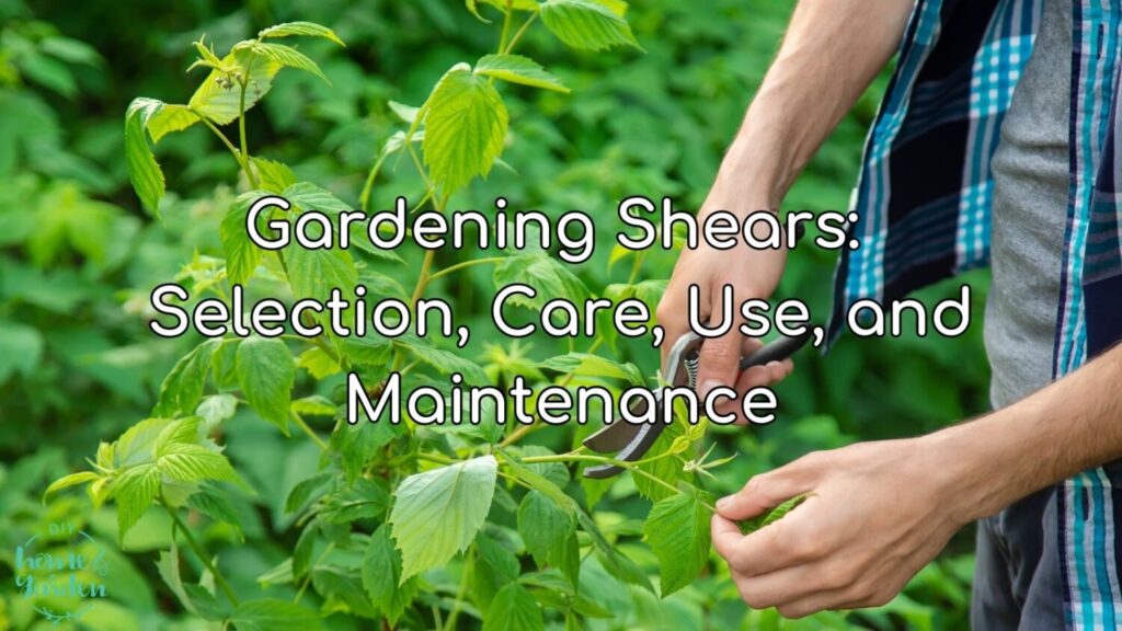 Gardening Shears: Selection, Care, Use, and Maintenance for Gardeners